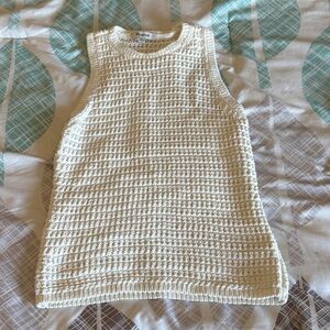 Madewell Cream Knit Tank Top